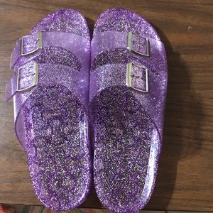 jelly slide sandals